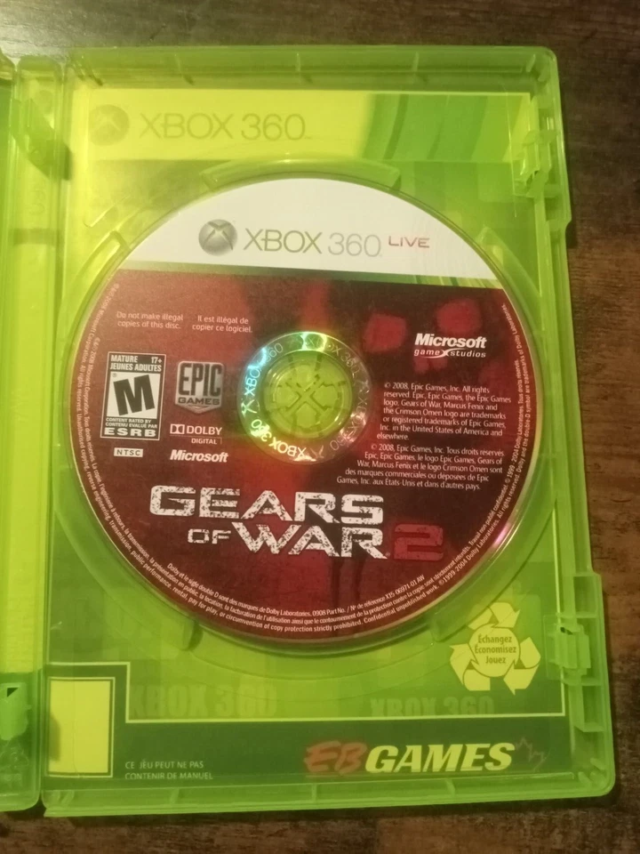 Gears of War 3 (Xbox 360, 2011) – Tested & Working – Rated M - Image 3 of 4