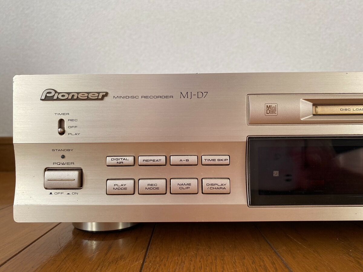 PIONEER MJ-D7 MD Minidisc Player Recorder Deck Confirmed PIONEER MJ-D7 MD Minidisc Player Recorder Deck Confirmed