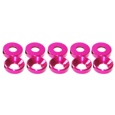 Aluminum Alloy M2 M3 M4 M5 M6 Anodized Countersunk Head Bolt Washers Gasket LOT