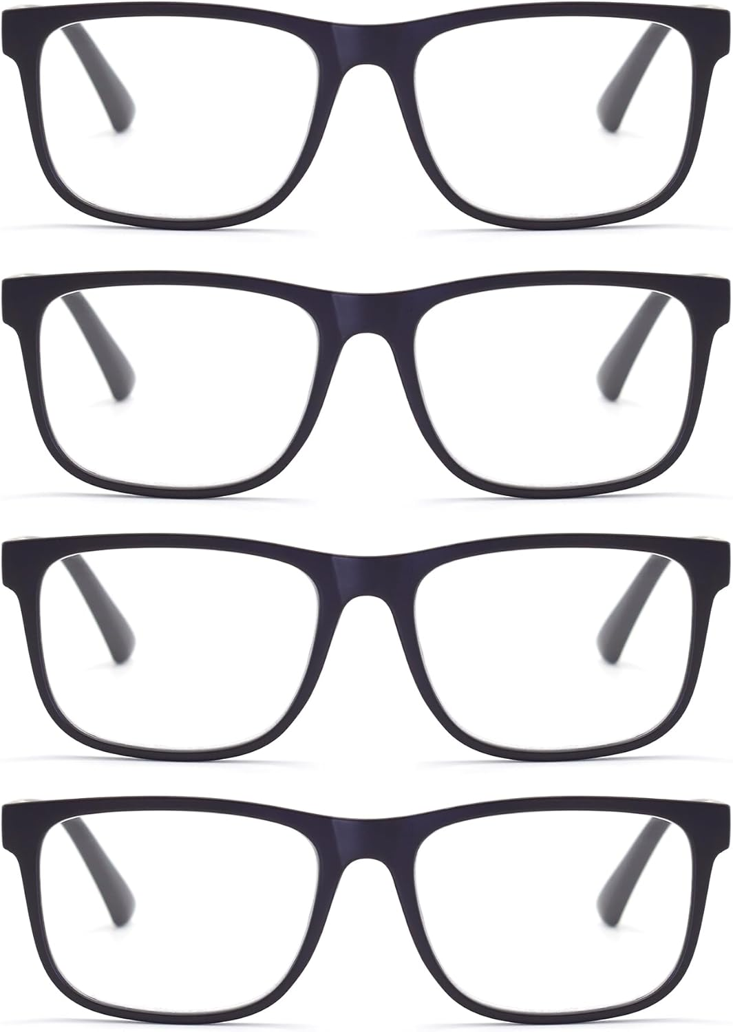 Men’s Women’s Unisex Reading Glasses 4-Pack Stylish Readers Eyeglasses-image