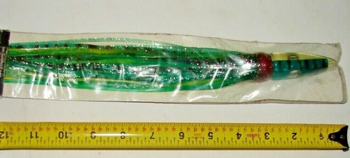 WAHOO 12" High Speed Trolling Fishing Lure Resin Head Tuna,Marlin,Mahi,Dorado