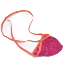 K493B Mens String Pouch Thong G-string stretchy Floral Lace Mini Pouch