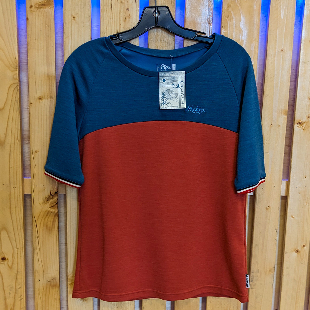 Maloja Prasura Short Sleeve Top Maple Leaf Medium