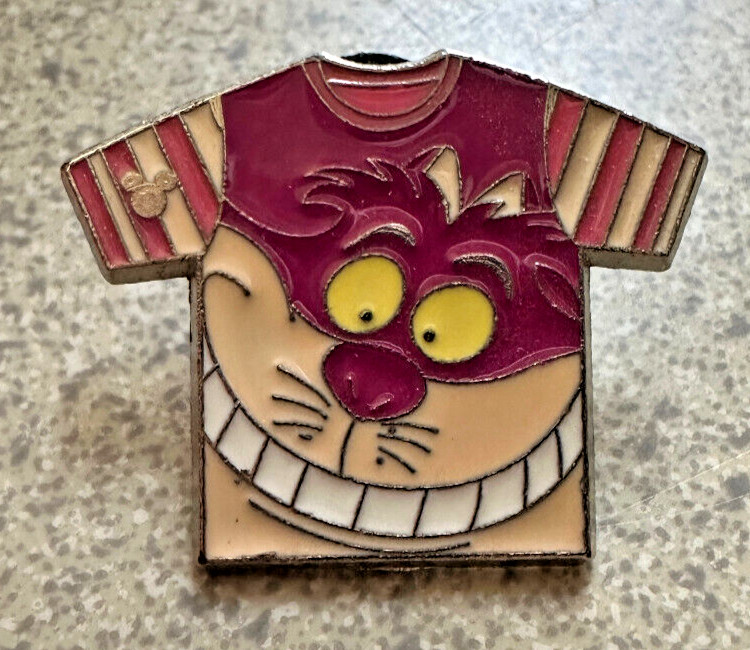DISNEY PIN CHESHIRE CAT T-SHIRT DLR 2011 HIDDEN MICKEY COLLECTION DISNEYLAND 