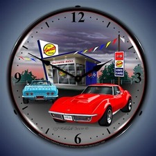 1968 Corvette Led Lighted Clock 1968 Corvette Led Lighted Clock