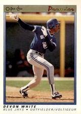 1991 O-Pee-Chee Premier #126 Devon White Toronto Blue Jays