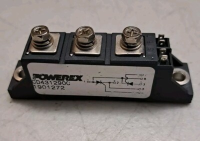 Powerex CD431290C SCR Module 1.2 kV, 141A Max, 1200V, Series Connection