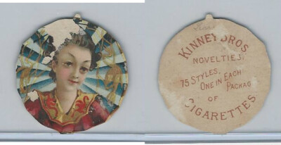 N228 Kinney, Novelties, 1890, Diecut, Firescreen-Japanese N228 Kinney, Novelties, 1890, Diecut, Firescreen-Japanese