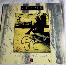 STING  SIGNED AUTOGRAPHED  LP VINYL RECORD BECKETT BAS COA Summoners tale Rare