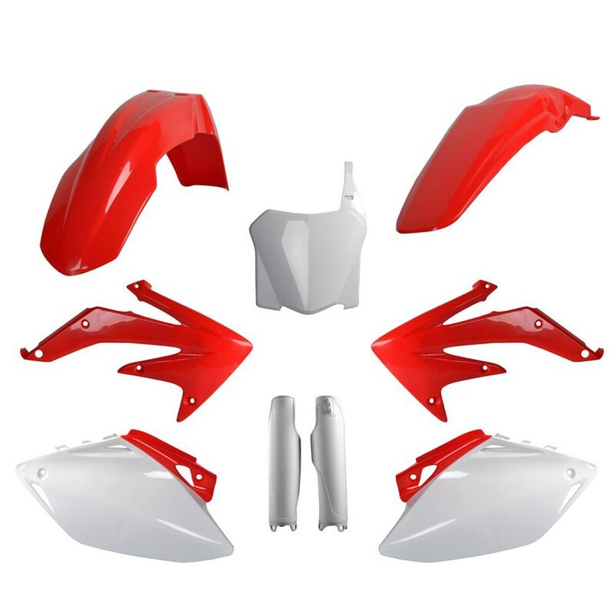 Kit plastique Honda CRF 450R 2008 plaque avant 8657500001 garde boue cross