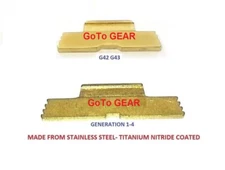 GTG Extended Slide Lock Lever For GLOCK Gen 1 2 3 4  and G42 43 43x 48 Tin Gold