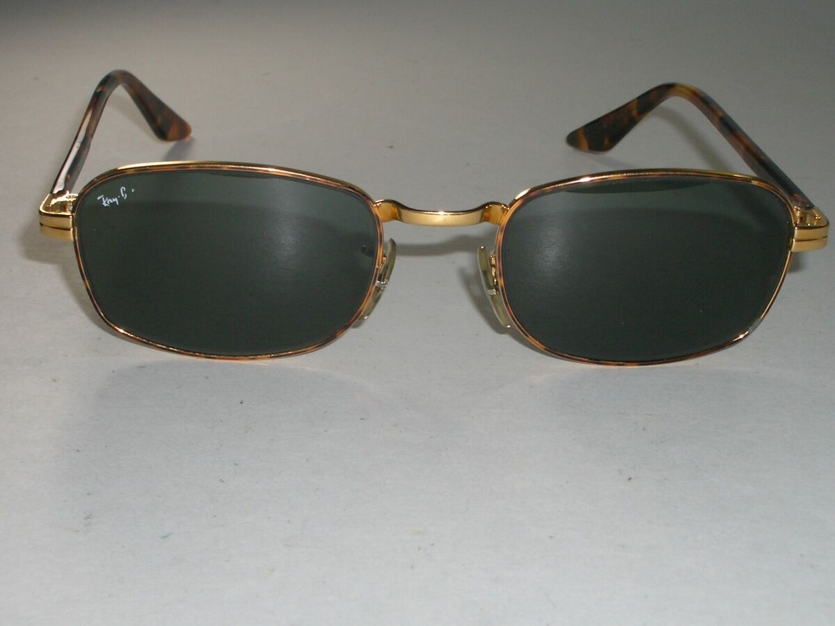 VINTAGE B&L RAY BAN W2190 GOLD/TORT G15 SLEEK RECTANGULAR VINTAGE B&L RAY BAN W2190 GOLD/TORT G15 SLEEK RECTANGULAR