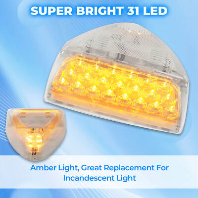 LED照明 Pair of Turn Signal/Corner/Marker Light Clear Lens 31 LED