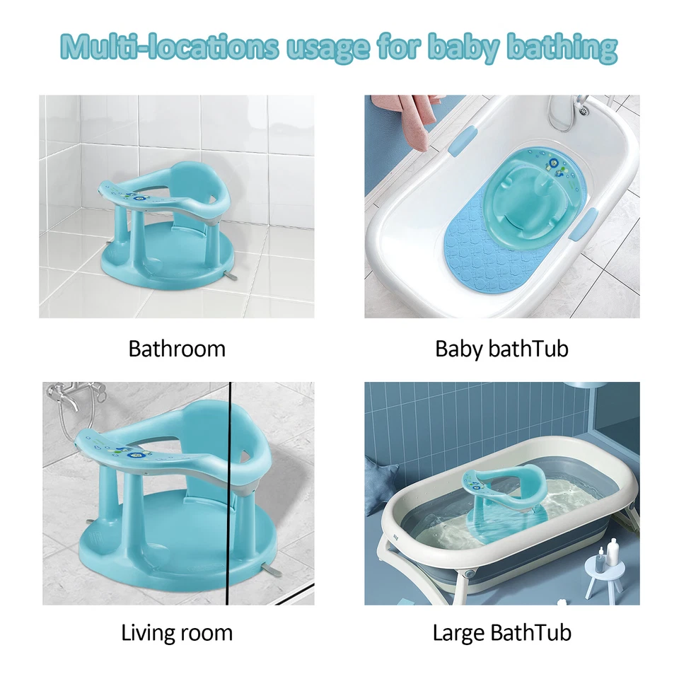 Silla de asiento de baño para bebé recién nacido asiento de ducha asiento de bañera cojín silla de ducha Foto 4 de 4