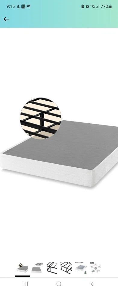 Marco de cama California King y somier Foto 3 de 4