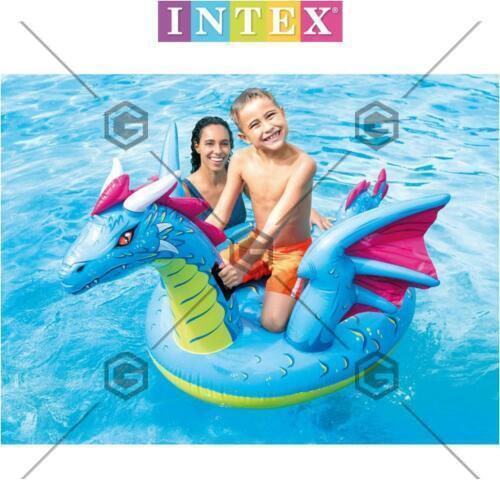 INTEX Giant Unicorn Pink Flamingo Dragon Ride On Float Raft Swimming Pool Beach - Picture 7 of 14