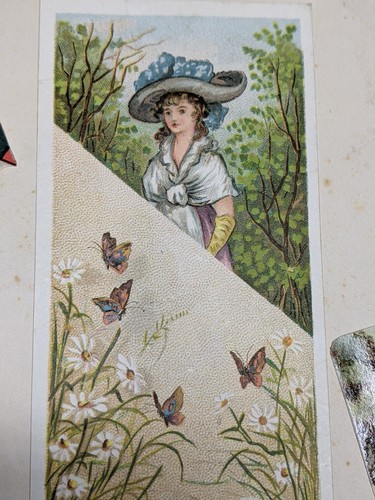 x17 c1880s Syracuse NY Tarjetas comerciales Álbum de recortes Página Publicidad Niñas victorianas 3X - Imagen 5 de 15
