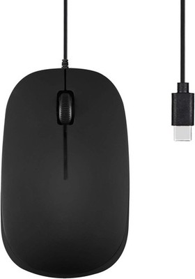 Black PERIMICE201C USB Type C Wired Optical Mouse 3Button 1000 DPI PC
