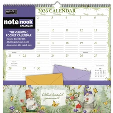 Wells Street by Lang,  Gnomes 2026 Note Nook, 12'' X 12'', 12-Month Calendar wit