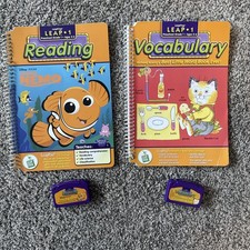 LeapFrog Interactive 2 Books w/ Cartridges Level 1 Reading Vocabulary LeapPad