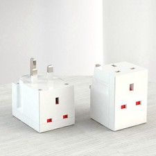 3 Way 3 Pin Plug Adaptor Multi Plug Adapter Socket - FREE 24HR DELIVERY