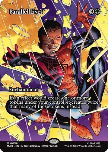 Parallel Lives Borderless Spider-Man M 0036 MYTHIC Magic Gathering MtG TCG Card