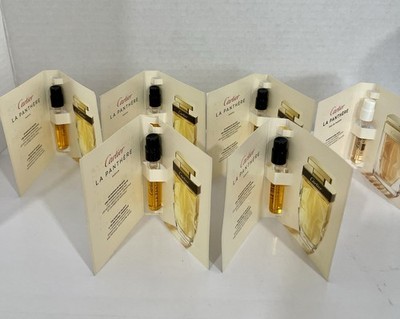 Lot of 6 Cartier La Panthere Eau de Parfum Carded Sample 1.5ml / 0.05 oz