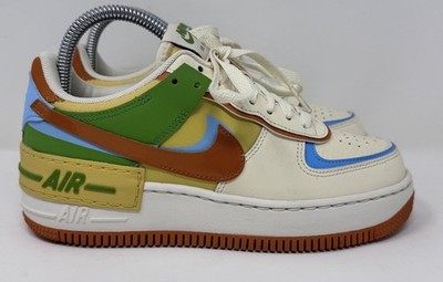 Nike Air Force 1 Low Shadow Coconut Milk Saturn Gold  Women s 6.5  / DZ1847-103