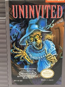 Uninvited ( NES Nintendo , 1991) Cart Only - Authentic - Clean Label - TESTED