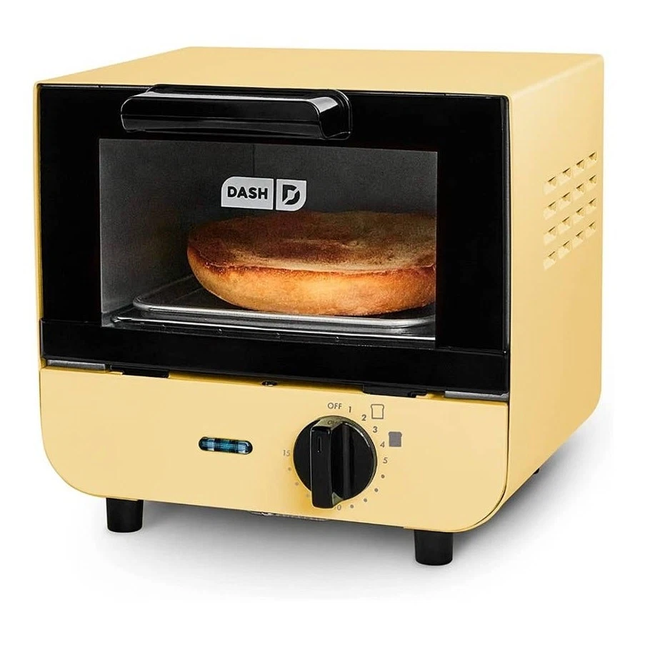 Dash Mini Toaster Oven YELLOW Teeny Tasty Toasty NEW Overstock College Apartment