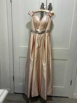 NWT Dreamdressy Blush Formal Gown bridal Dress  Sz 0