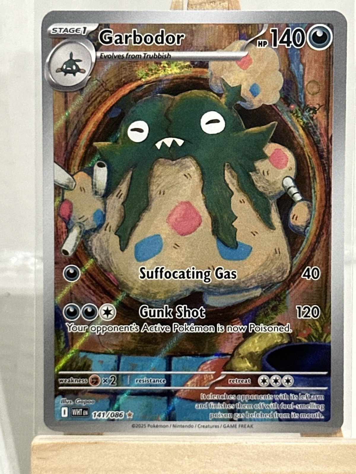 Pokémon TCG SV White Flare Garbodor Card 141/086 NM
