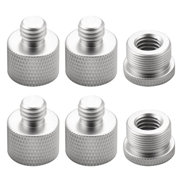 6 Teilig Mic Thread Adapter Set 58 Female Auf 38 Male Und 38 Female Eurowagens-image