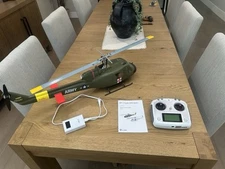 FlyWing UH1 V4 RC Helicopter Huey M10 GPS One Key Return Altitude Hold 2 Battery