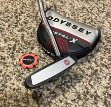 Odyssey Metal-X Rossie Putter 34" Original Odyssey Grip & Matching Headcover