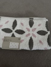 Next Pink And Grey Geo Bath Mat