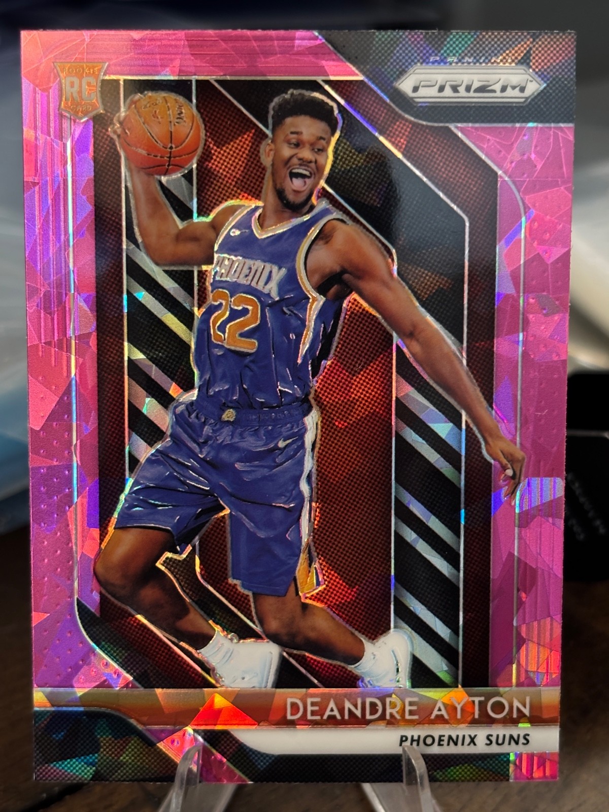 2018-19 Panini Prizm Prizms Pink Ice #279 Deandre Ayton