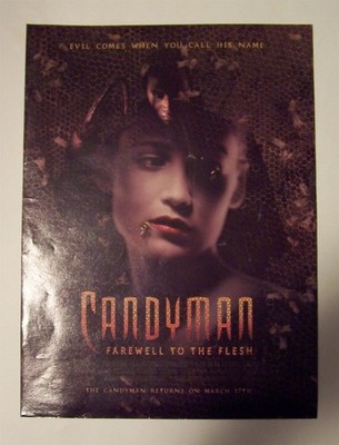 Candyman Farewell To The Flesh 1995 Poster Type Horror Movie Ad, Promo Advert