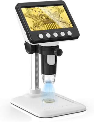 Coin Microscope for Error Coins, 4.3 Inches 1080P LCD Digital Microscope, 50X-10