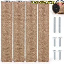 4PCS Cat Scratching Post Replacement Cat Tree Replacement Post-Natural Jute Pole