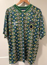 Umbro BRAZIL CBF World Cup Vintage Style Oversized Soccer Jersey Men's L NWT