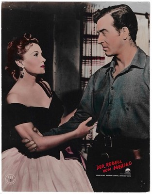 Rhonda Fleming John Payne Der Rebell von Mexiko Western orig. AHF #3 Pärchen