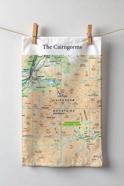 The OS Map Tea-towel - Cairngorms National Park (General merchandise)