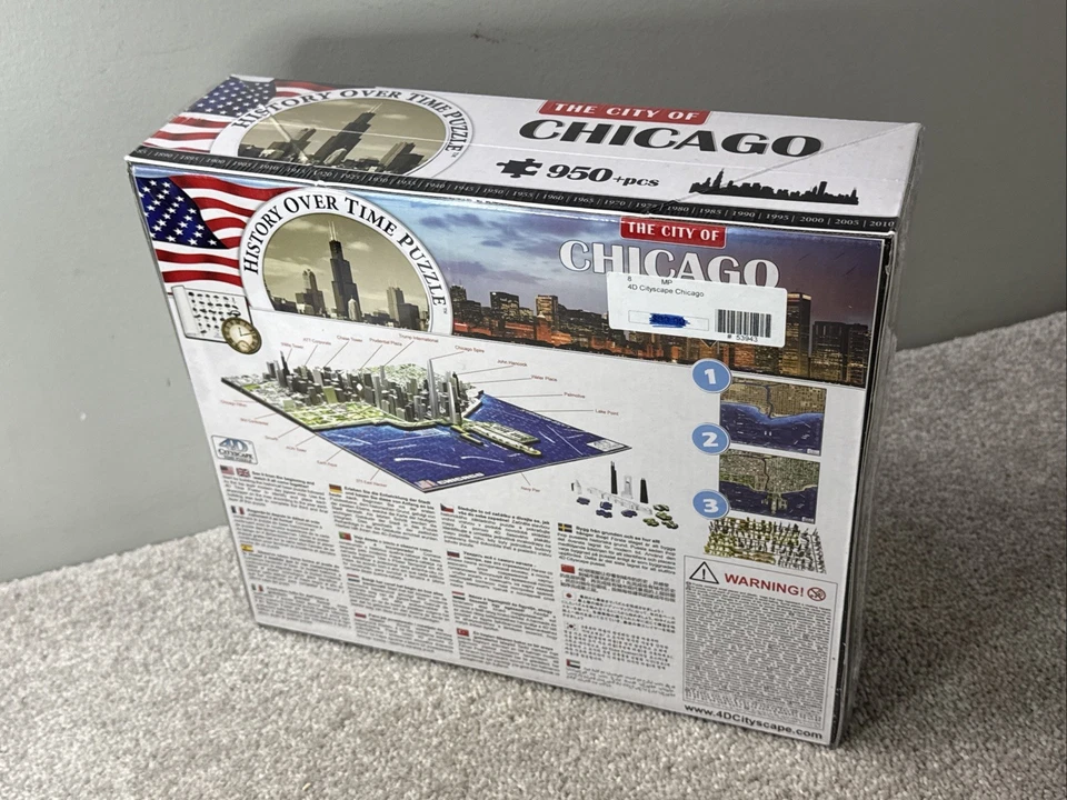 SEALED The City of Chicago 4D Cityscape History Over Time Puzzle 950+ Pieces - Image 2 of 4
