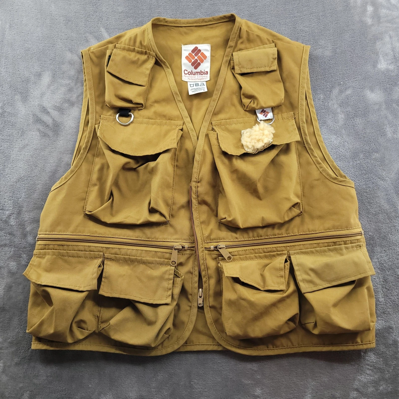 Vintage Columbia Vest Mens Small Brown Canvas Fishing Utility Pockets Outdoor
Opens in a new window