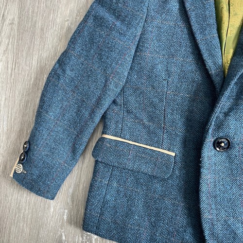 Marc Darcy London Kid's Blue Wool Blend Blazer Size Boys 7 - Picture 5 of 11