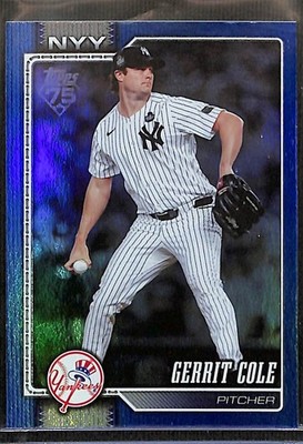 2026 Topps Series 2 Blue Foil Gerrit Cole /150 New York Yankees #450 Parallel