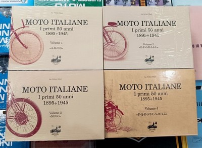 MOTO ITALIANE I Primi 50 Anni 1895-1945 di Stefano MILANI 4 Volumi Molto Pesanti
