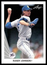 Randy Johnson 1990 Leaf #483 Seattle Mariners FREE SHIPPING AutographDen