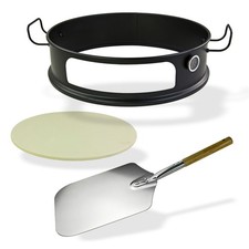 Pizzaring Set Aufsatz Einsatz Pizza Ring Pizzastein Ø 57 cm Rundgrill Kugelgrill